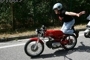 Lucio Lisarelli in sella alla Motobi 125 Zanzani
