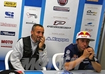 Il CT Bartolini con Tony Cairoli al GP di Mantova del 2008