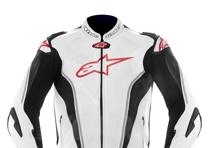 GP TECH LTH JKT WHITE BLACK RED