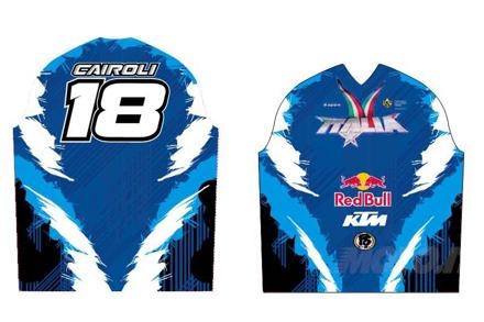 La proposta grafica della maglia di Cairoli fatta da KTM alla Federazione
