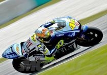 Rossi in azione a Sepang
