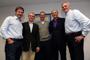 Da sinistra Johnny Braster, Vice Presidente Ohlins, Rinaldi, Kenth Ohlin, Andreani e Alborghetti