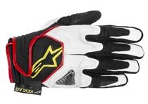 SCHEME KEVLAR� GLOVE BLK WHT FLUO[1]
