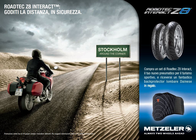 Roadtec Z8 Interact: un paraschiena Dainese in omaggio